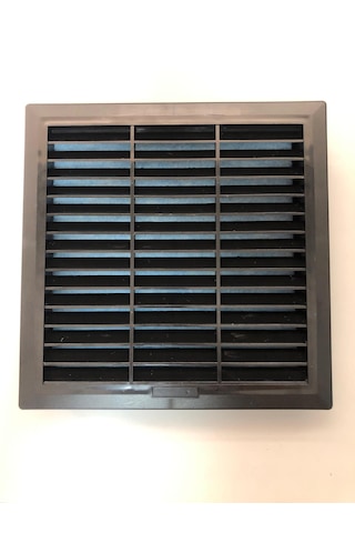Fan Panjur Havalandırma Menfezi Siyah W:250 X H:250 Mm