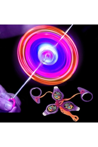 Vıp Renkli Led Işıklı Fırfır Mor Fırfır Yeni Nesil Işıklı Oyuncak Purple A Pull It To Top Spining