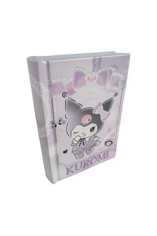 Victori's Journals Vj Kuromi Lisanslı 365 Günlük 368 Sayfa A7 Ebatında Gümüş Varaklı Kenarlı Defter