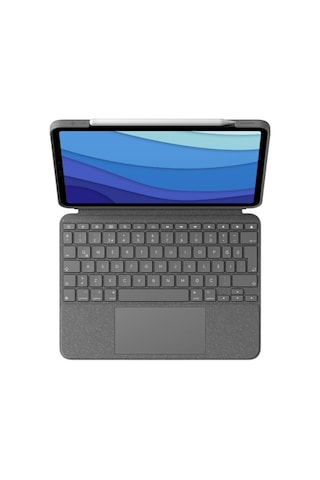Logitech Combo Touch 11" iPad Uyumlu Pro 1. 2. 3. Nesil Klavyeli Kılıf