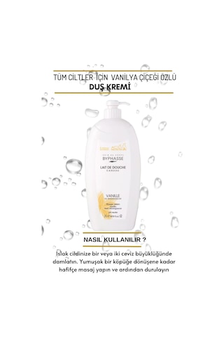 Byphasse Caresse Vanilya Çiçeği Özlü Kremli Duş Jeli 2 L