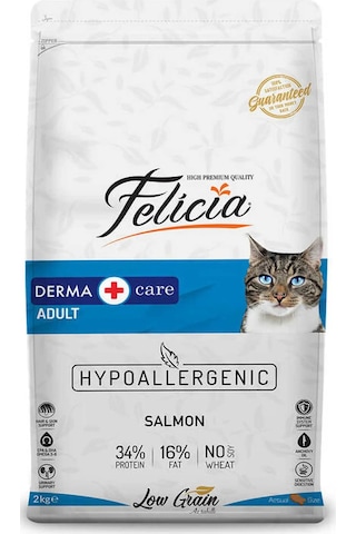 Felicia Hipoalerjenik Somonlu Düşük Tahıllı Yetişkin Kedi Maması 2 KG