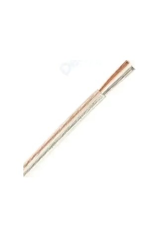 Kalaylı Bakır Kordon Kablo 2x0.22mm 2 Pin Jst Şeffaf Montaj Kablosu 2 Li Şerit Led Kablosu 100 Metre
