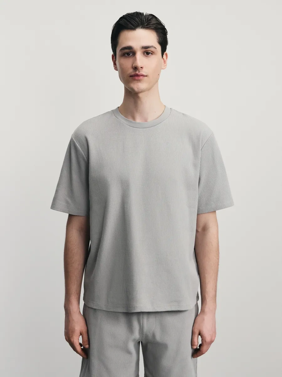 Zarına Yazlık Spor İçin Rahat Tişört 371766704 Bej