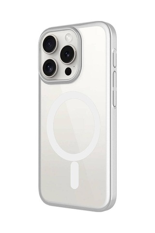 Apple Uyumlu iPhone 15 Pro Max Kılıf Wireless Şarj Özellikli Sert Pc Zore Mat Riksos Magsafe Kapak