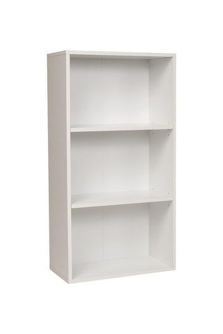 3 Bölmeli Kitaplık Beyaz