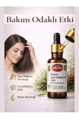 Safvital Çam Terebentin Yağı 20 Ml Saç Bakımına Uygun Bitkisel Yağ Yoğun Etkili Aromatik Bakım