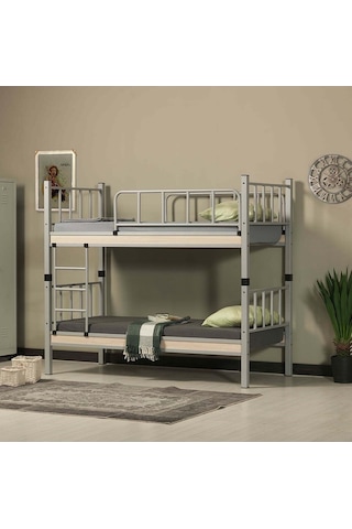 Argimo Yurt Metal Ranza Ve Karyola 90 x 190 Gri