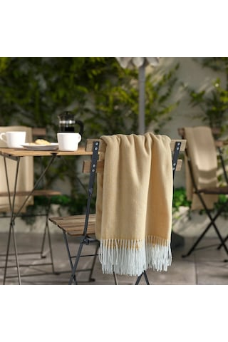 Ikea Holmvı Polar Koltuk Örtüsü Tek Kişilik 120 X 160 Cm Açık Sarı
