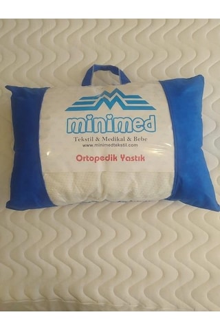 Yastık 90465 Ortopedik Visco Sünger Ve Silikon Yumuşak Model 1 Ad El Yapımı Beyaz