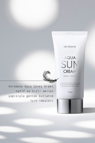 Verobene Aqua Sun Su Bazlı Nemlendirici Güneş Kremi SPF50 70 ML