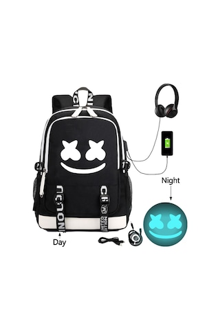 Lemestar Marshmello Dj Çantası - Şık Ve Dayanıklı Sırt Çantası, Ofis Ve Seyahat İçin Çok Renkli