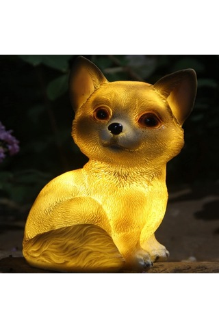 Güneş Enerjili Led Açık Dekor Bahçe Işık Lambası 8 Saate Kadar Son Otomatik Açık/kapalı Gece Işık Yolu Peyzaj Dekorasyonu Renk: Tavşan Renk