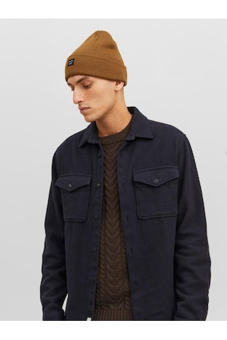 Jack & Jone Jacdna Beanie Noos Erkek Bere-27100 - Kahverengi