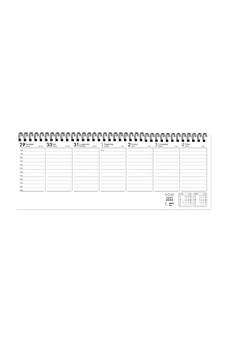 Keskin Color 2026 Haftalık Masa Ajandası 12x33 Cm Spiralli Çizgili 10 Adet