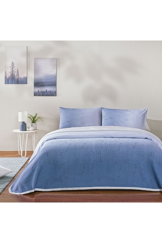 Taç Baskılı Rory Çift Kişilik Pike Takımı Lacivert 000000001000049784 Lacivert