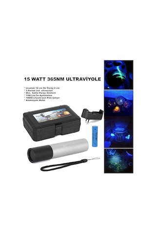 15 Watt 365nm Ultraviyole Para Işığı Wt-305 Mor