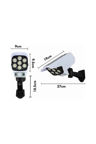 Kamera - 897 - Görünümlü Led Lamba Dönebilen Bahçe Aydınlatması - Csmo-tex - Duvar Lambası
