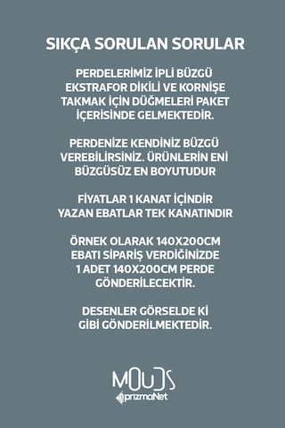 Mavi Çizgi Çiçek Desenli Süet Oturma Odası Salon Fon Perde Baskılı Ekstrafor Büzgü Tek Kanat Çok Renkli
