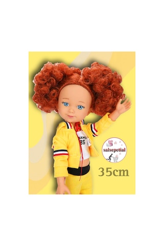 Büyük Boy Et Bebek 35cm Mina Sporcu Bebek Gerçekçi Aksesuarlı Model Bebek 35cm