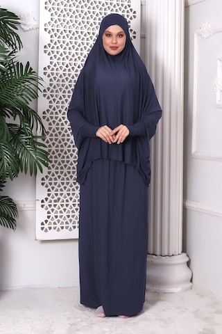 2 Parça Pratik Namaz Elbisesi 8016 Füme 001
