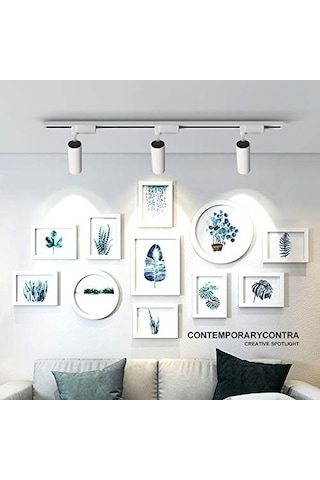 Alüminyum Gövde 30 Watt 4000 Kelvin Gün Işığı Ledli Çok Kaliteli Ray Spot , Led Armatür Ray Hariç Beyaz