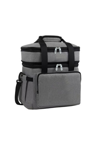 Dolıty Yalıtımlı Soğutucu Torba 18l Sıcak Soğuk Gıda Gri Gri