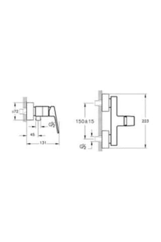 Artema Minimax Square A43521 Duş Bataryası, Krom Diğer