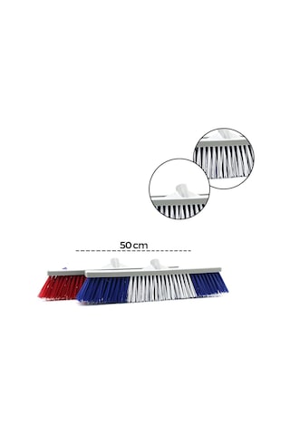 Günsan 021 050 Sert Plastik Bahçe Fırçası - 50 Cm Genişlik- 12'li Paket