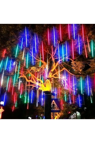 Periboia Solar Meteor Tüp Bahçe Dış Mekan Aydınlatma Led 8 Adet Diğer