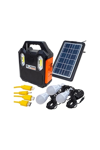 Everton RT-903 Solar Panelli Mp3 Radyo Işıldak Fener Aydınlatma Siyah