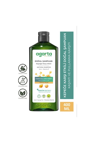 Agarta Doğal Kepeğe Karşı Etkili Şampuan 400 Ml Vegan,tuzsuz