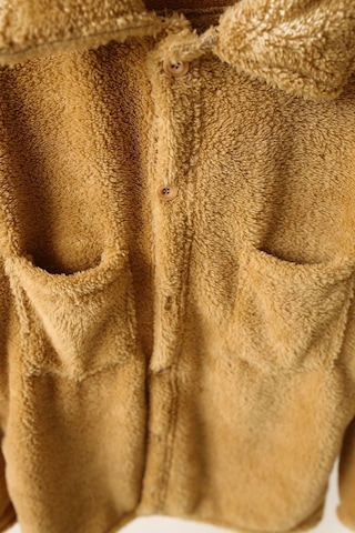 Kadın Slimfit Peluş, Polar, Düğmeli, Teddy Gömlek Yaka, Cepli, Sıcak Tutucu Yumuşak Kışlık Ceket Taba