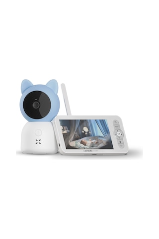 Xenon Smart Bebek Kamerası 3MP 5" Lcd Monitör - Mobil Kontrol - Ninni - Hareket Algılama, Gece Görüş Mavi-x7202 - Mavi