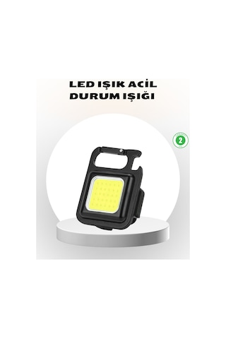 Süper Parlak 800 Lümen Led Fener Usb Şarjlı, 3 Işık Modlu, Mini Taşınabilir Ve Anahtarlık Tipi