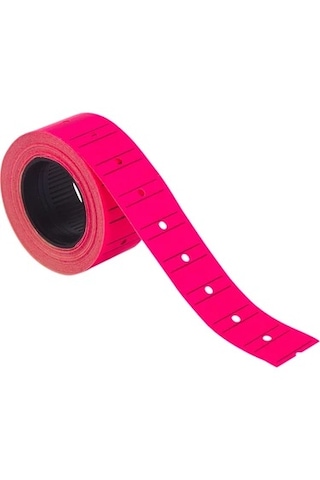 Şeylişeyler - Fiyat Etiketi 12'li 1 Paket - Pembe Renkli Mağaza Ve Market İndirim Etiketi Seti