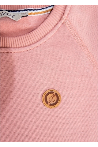 Kız Çocuk Pembe Organik Sweatshirt Pembe