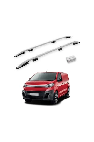 Turtle Citroen Dispatch Mk3 2017-2025 / Kısa Şasi Tavan Çıtası Crown Gri