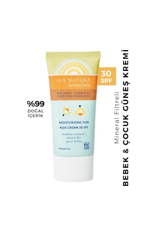 Iva Natura Koruyucu Bebek Ve Çocuk 30 Spf Güneş Kremi Mineral Filtreli 75 Ml