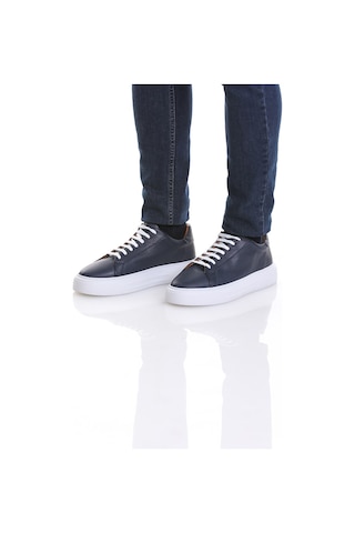 Hatemoğlu Lacivert Casual Bağcıklı Deri Sneakers 13213023c012 005 Lacivert