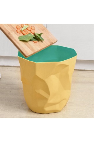 Suntek Magideal İskandinav Tarzı Pp Çöp Kutusu Atık Sarı-küçük Sarı