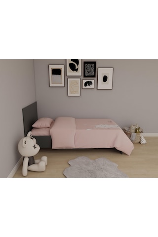 Letto Tek Kişilik Karyola Koyu Gri Renk