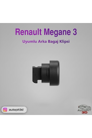 Renault Megane 3 Uyumlu Arka Bagaj Klipsi 2 Adet