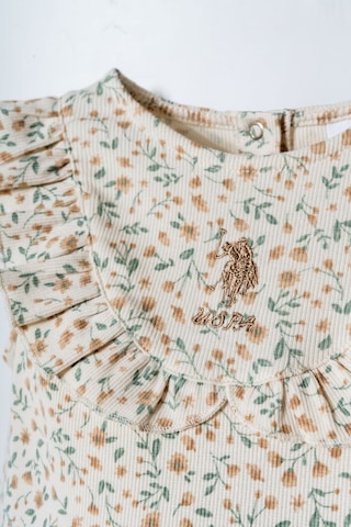 U.s. Polo Assn. Kız Bebek Krem Elbise Krem