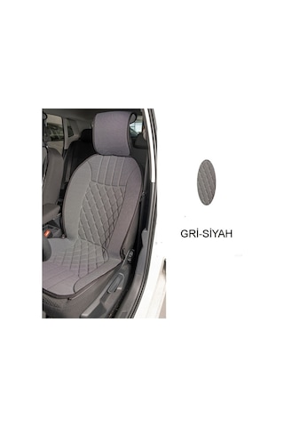 Volvo V40 Cross Country Uyumlu Koltuk Minderi Ön 2'li Set Elegance Gri