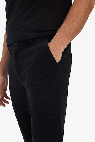 Defacto Tailored Regular Fit Düz Paça Fitilli Kadife Pantolon F0462ax25wnbk27 Siyah-bk27