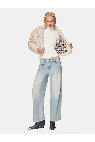 Ltb Peluş Düğmeli Dokuma Beyaz Mont 011254400025018 105 Beyaz