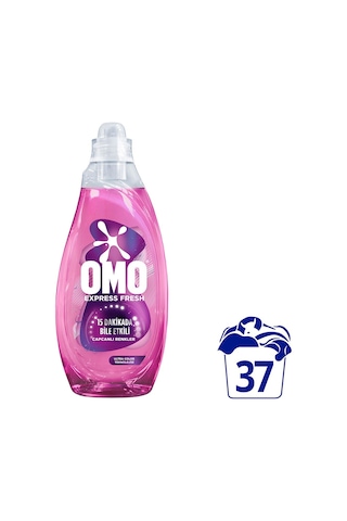 Omo Express Fresh Capcanlı Renkler Renkli ve Siyahlar Sıvı Çamaşır Deterjanı 1480 ML