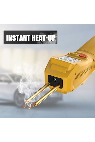 Maiyame Kolluk Tipi Kablosuz Plastik Kaynak Makinesi - Lcd Ekranlı, 5000mah Li-pol Batarya, Hızlı Isıtma, Çok Fonksiyonlu Tamir Aleti Sarı