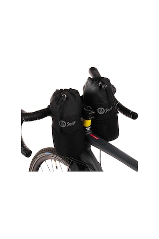 Semçanta - Bikepacking Gidon Suluk ve Malzeme Çantası - Siyah